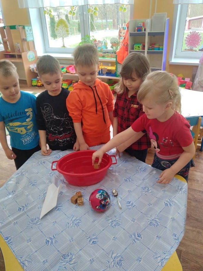 Опыт «Тонет — не тонет».